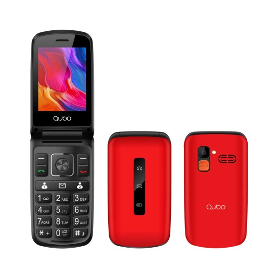 Cellphone Qubo P210 2.8" Dual SIM Red Cellphone Qubo P210 2.8" Dual SIM Red